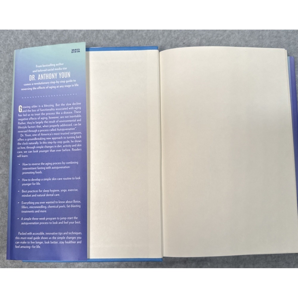 New Younger For Life By Anthony Youn MD Hardcover Holistic Health Longevity - Picture 3 of 9
